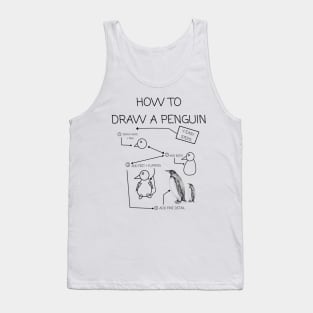 how to Draw a Penguin Lockdown Task Tank Top